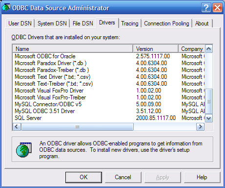 Visual Foxpro Odbc Driver For Windows 2008