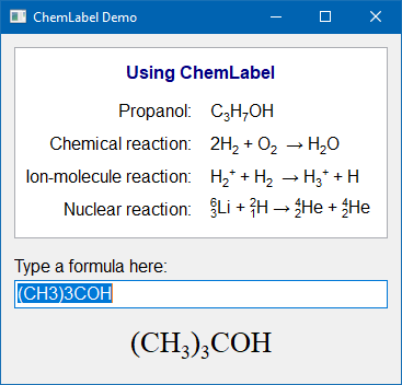 ChemText demo